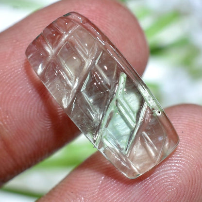 100% Natural Fluorite Carving Gemstone – Wholesale Rectangle Shape Fluorite Cabochon