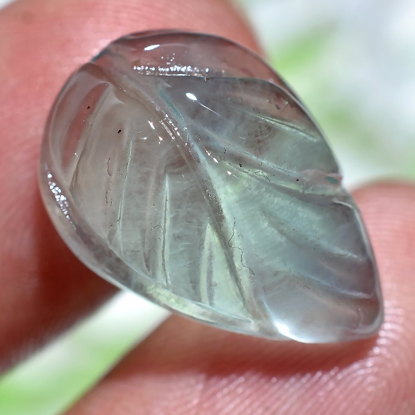 Wonderful Green Fluorite  Gemstone, Leaf Fluorite Pear Shape Cabs