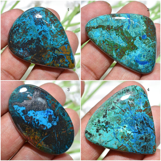 Natural Shattuckite Cabochon – Unique Gemstone for Jewelry Making