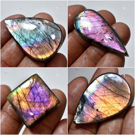 Multifire Labradorite Cabochon – Iridescent Gemstone for Jewelry Making