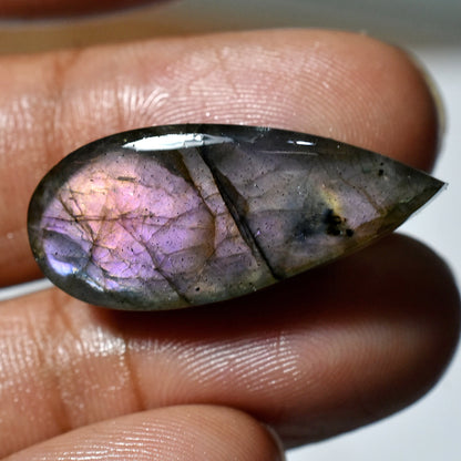 Flashy Purple Fire Labradorite Cabochon – Mixed Shape Smooth Polished Crystals