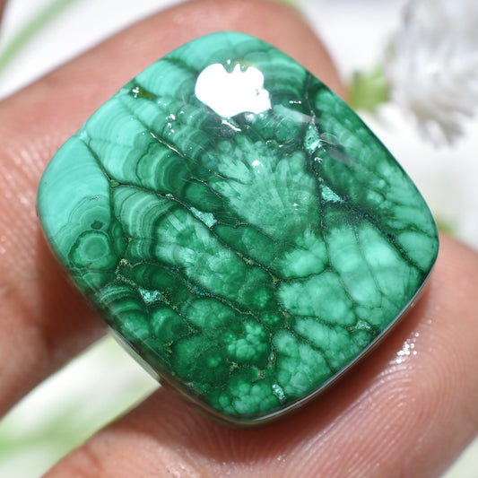 Rare Malachite Healing Cabochon - Designer Loose Gemstone