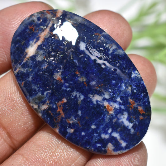 Rare Sodalite Gemstone – Large Oval Cabochon for Jewelry & Crystal Collections