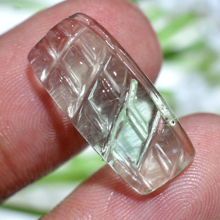 100% Natural Fluorite Carving Gemstone – Wholesale Rectangle Shape Fluorite Cabochon