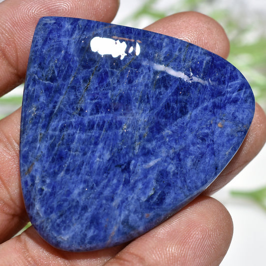 Lovely Sodalite Heart Cabochon – Natural Blue Gemstone for Jewelry & Healing Gifts