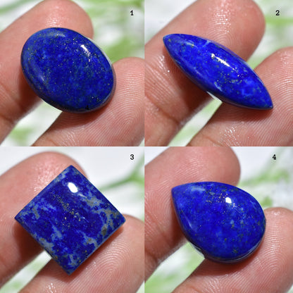 Natural Lapis Lazuli Cabochon, Mix Shaped Gemstone