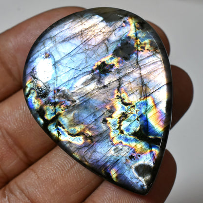 Attractive Rainbow Fire Purple Labradorite Cabs – Mixed Shape Smooth Stones, Natural Flat Back Gems for Wholesale