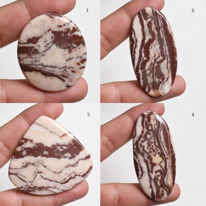 Natural Coconut Jasper Gemstone Cabochons – Brown Mix Shape Jasper for Pendant Making | Wholesale Prices