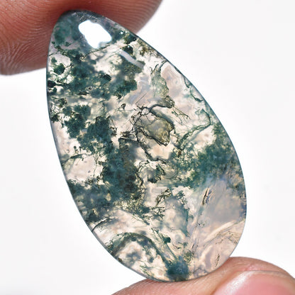 Natural Moss Agate Cabs – Mixed Shape Smooth Polished Flat Back Gemstone