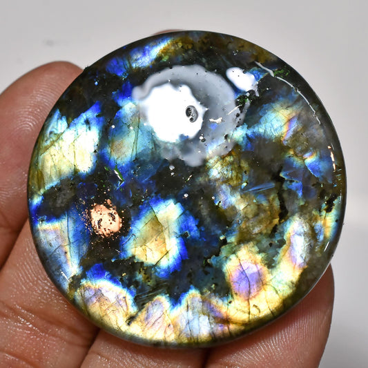 Labradorite Gemstone Wholesale Price – Round-Shaped Flashy Loose Cabs