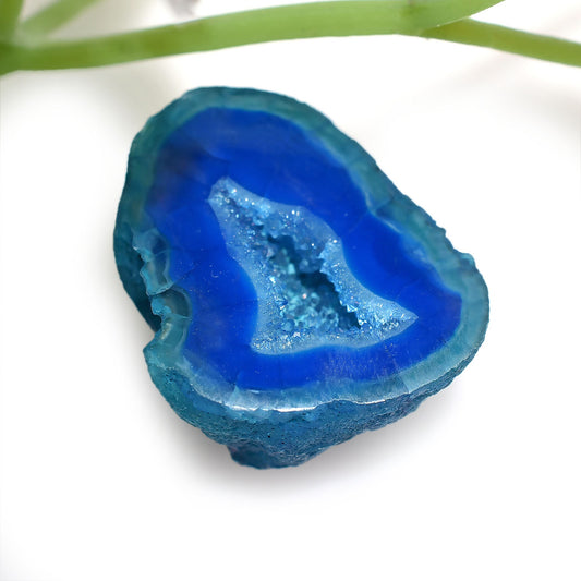 Sparkling Blue Agate Druzy Stone – Fancy Window Druzy Cabochons for Pendant Jewelry