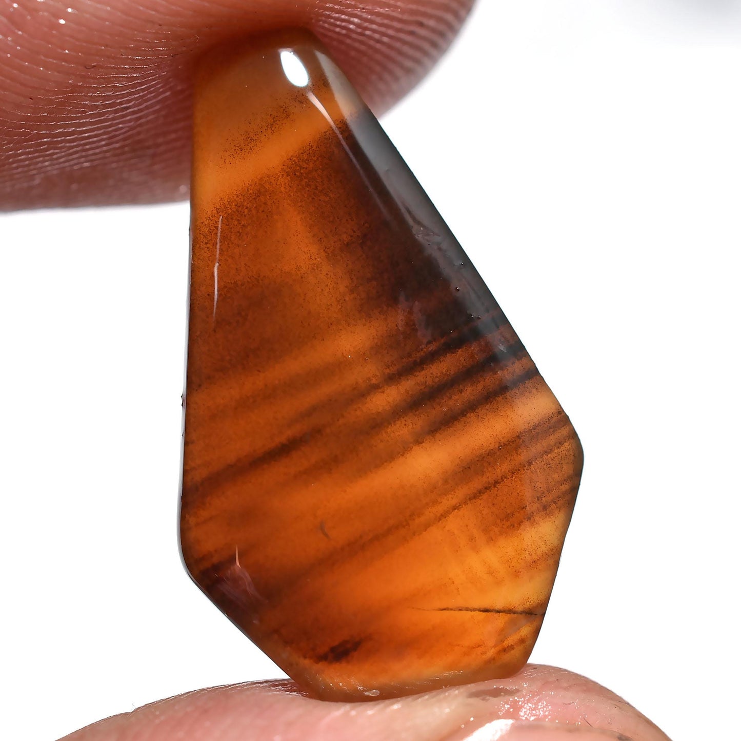 Hand-Polished Montana Agate Coffin – Oval & Rectangle Gemstones