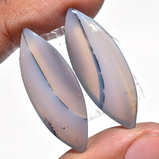 Natural Agate Earrings Pair – Matching Loose Agate Stones