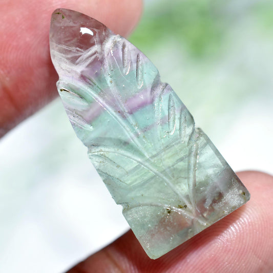 Green Rainbow Fluorite Gemstone – Fancy Shape Cabochons for Pendants