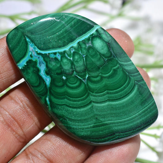 Natural Malachite Gemstone - Fancy Shaped Smooth Polished Cabs for Jewelry Making