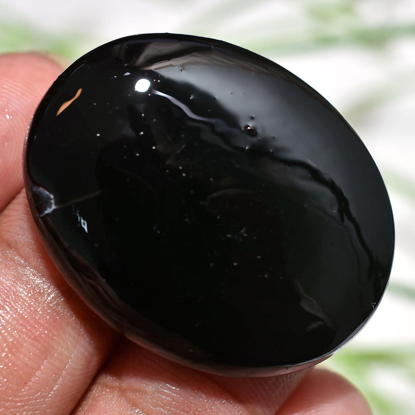 Buy Black Obsidian Stone – Oval Cabochon for Healing Crystals and Jewelry Making