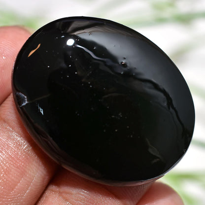 Buy Black Obsidian Stone – Oval Cabochon for Healing Crystals and Jewelry Making