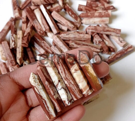 Natural Coconut Jasper Crystal Tower – Healing Gemstone Obelisk for Energy & Wellness