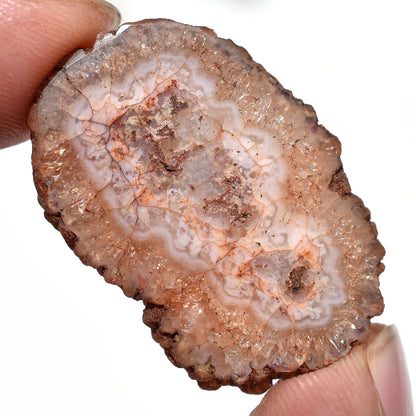 Elegant Brown Solar Quartz Cabochon - Round Fancy Crystal for Jewelry Making