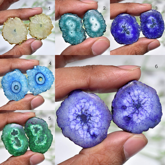 Solar Quartz Pair – Fancy Matched Quartz Earrings Pair (All Color Available)