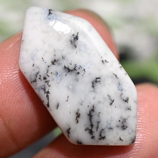 Fancy Shape Dendritic Opal Cabochon, Healing Crystal for Jewelry