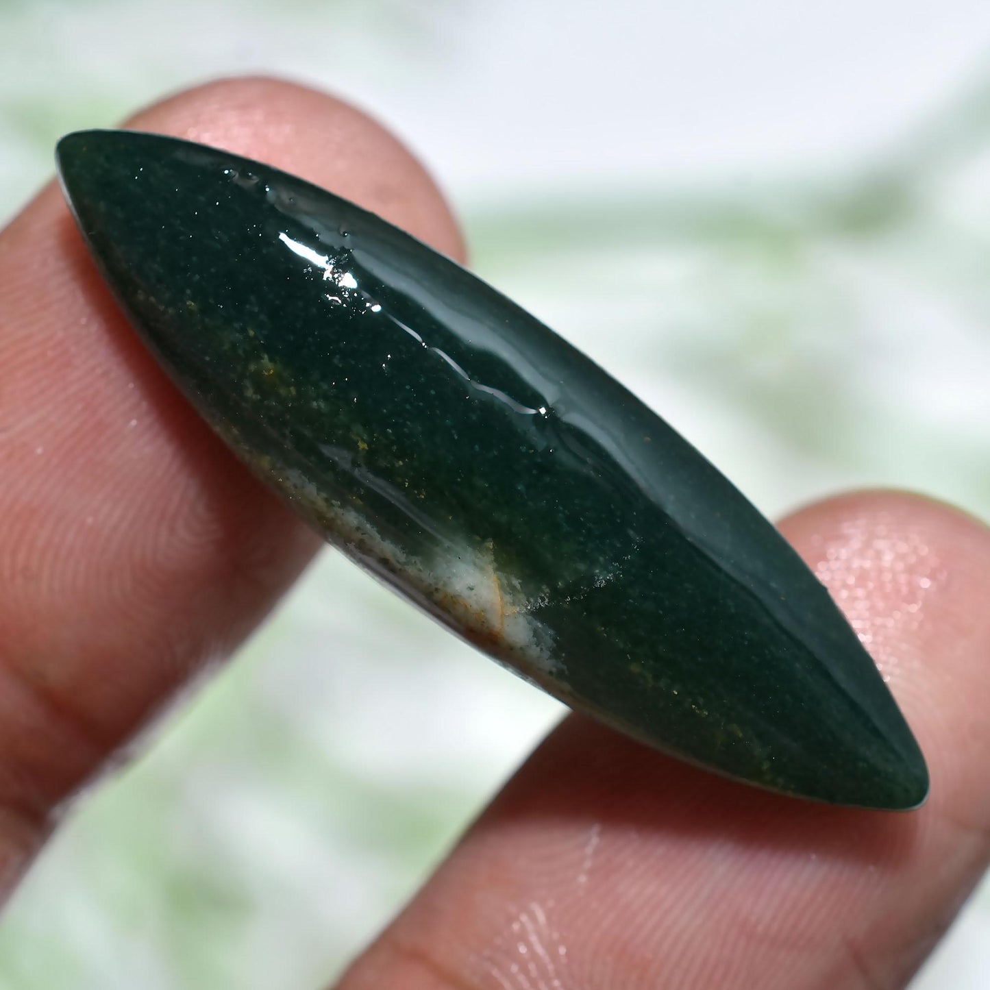 Wholesale Green Jade Gemstone Cabochons, Natural Jade Green Stone for Pendant