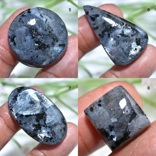 Gray Colour Larvikite Cabochon Loose Gemstone, Plain Larvikite Loose Gemstone, Norwegian Moonstone, Larvikite Crystal, Pendent For Jewelry
