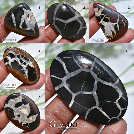 Natural Septarian Nodule Cabochon, Septarian Cabochon Jewelry Making Stone