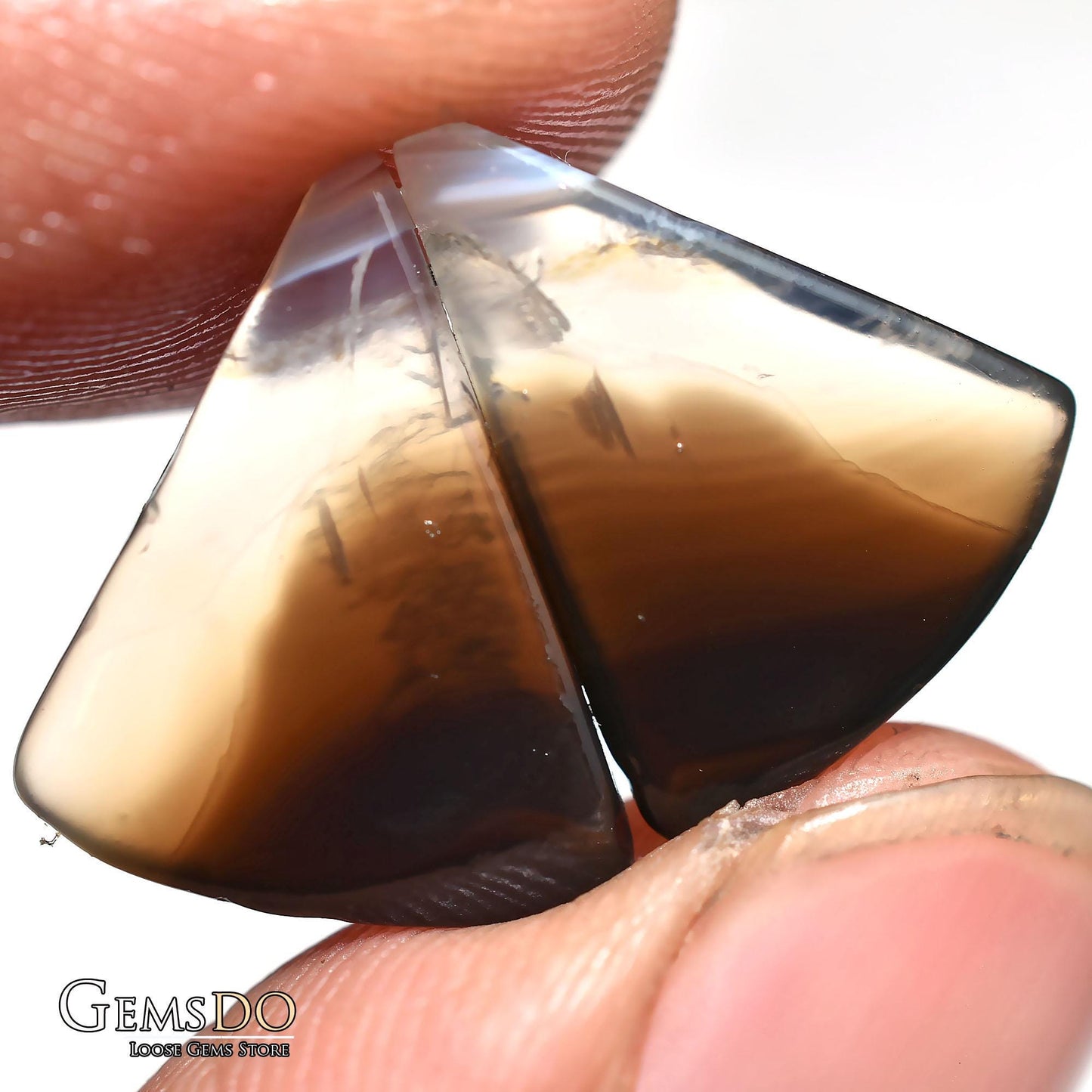 Black Banded Agate Earrings Pair, Natural Loose Gemstones for Jewelry
