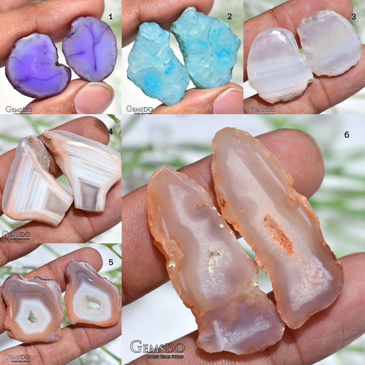 Window Solar Quartz Pair – Colorful Druzy Earring Gemstones, Wholesale Solar Quartz Stones