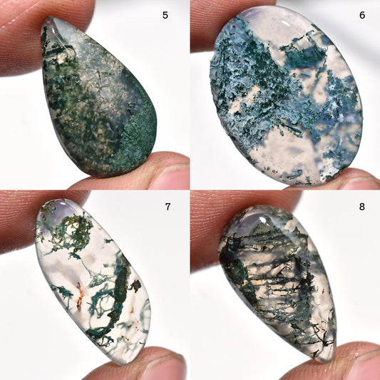Designer Moss Agate Stone – Beautiful Crystal Cabochon Gemstone