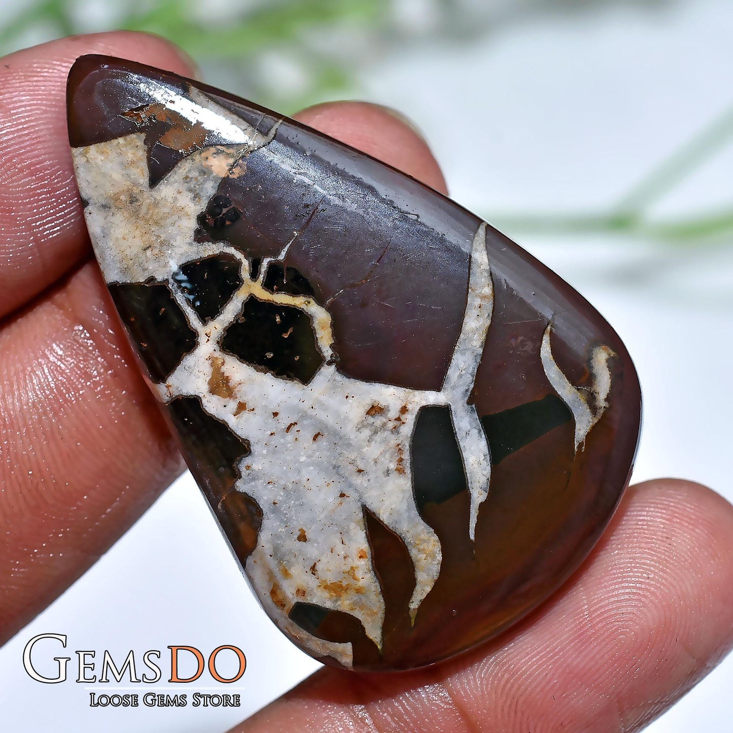 Natural Septarian Nodule Cabochon, Septarian Cabochon Jewelry Making Stone