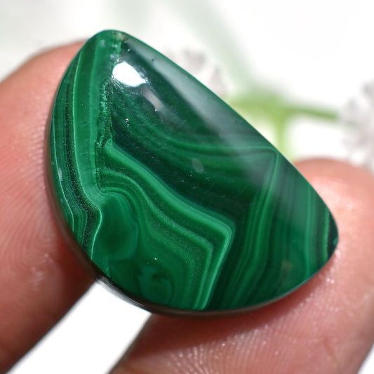 Rare Green Malachite Stone - Smooth Gemstone Cabochon