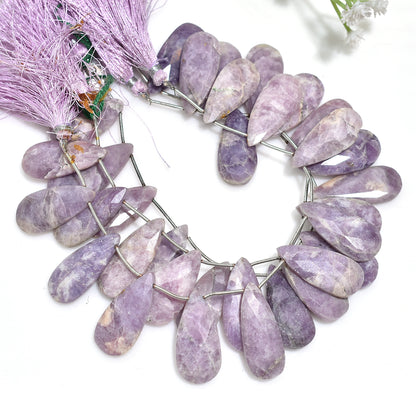 Royal Violet Faceted Glow Kammererite Teardrop Gemstone  Beads For Wholesale Jewellery