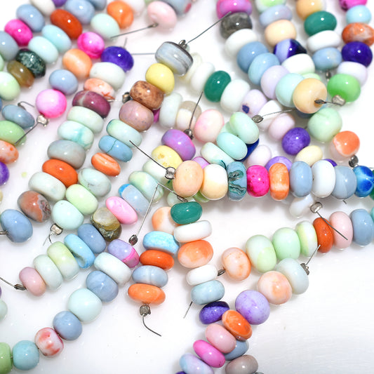 Aurora Bloom Opal Beads- Colourful Multi Gemstones for Bold Jewelry Creations