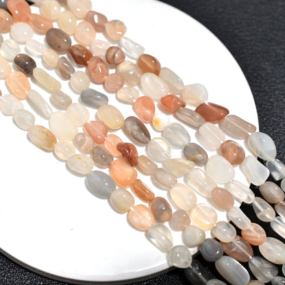 Celestial Glow Pastel Moonstone Nuggets – Soft Gemstones for Jewelry Making
