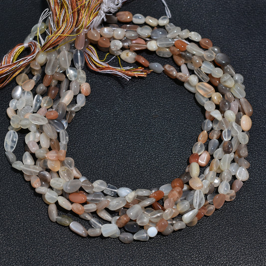 Celestial Glow Pastel Moonstone Nuggets – Soft Gemstones for Jewelry Making
