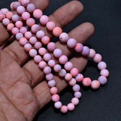 Cotton Candy Opal Round Bead-Wholesale Gemstone Strand For Jewelry