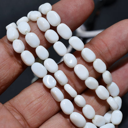Radiant White Opal Nugget Beads – Wholesale Natural Polished Gemstone Strand For Beading