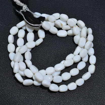 Radiant White Opal Nugget Beads – Wholesale Natural Polished Gemstone Strand For Beading